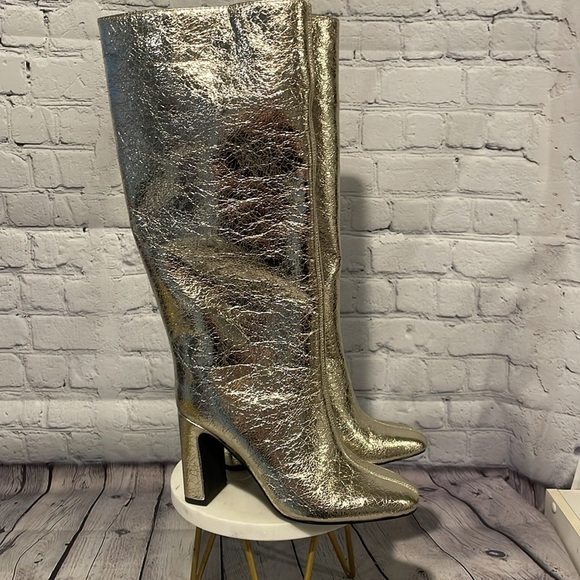 a new day Gold Heeled Boots Various Sizes - Picture 9 of 10